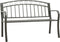 vidaXL - Tuinbank - 120 - cm - staal - grijs
