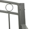 vidaXL - Tuinbank - 120 - cm - staal - grijs