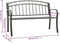 vidaXL - Tuinbank - 120 - cm - staal - grijs