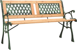 vidaXL - Tuinbank - 122 - cm - gietijzer - en - massief - vurenhout