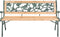 vidaXL - Tuinbank - 122 - cm - hout
