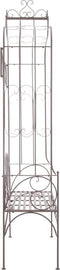 vidaXL - Tuinbank - 122 - cm - ijzer - antiekbruin
