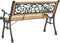 vidaXL - Tuinbank - 122 - cm - massief - vurenhout