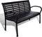 vidaXL - Tuinbank - 125 - cm - staal - en - HKC - zwart
