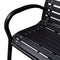 vidaXL - Tuinbank - 125 - cm - staal - en - HKC - zwart