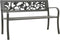 vidaXL - Tuinbank - 125 - cm - staal - grijs