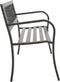 vidaXL - Tuinbank - 125 - cm - staal - grijs