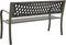 vidaXL - Tuinbank - 125 - cm - staal - grijs