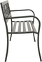 vidaXL - Tuinbank - 125 - cm - staal - grijs