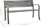 vidaXL - Tuinbank - 125 - cm - staal - grijs