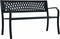vidaXL - Tuinbank - 125 - cm - staal - zwart