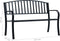 vidaXL - Tuinbank - 125 - cm - staal - zwart
