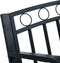 vidaXL - Tuinbank - 125 - cm - staal - zwart