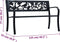 vidaXL - Tuinbank - 125 - cm - staal - zwart