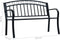 vidaXL - Tuinbank - 125 - cm - staal - zwart