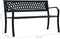 vidaXL - Tuinbank - 125 - cm - staal - zwart