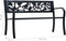 vidaXL - Tuinbank - 125 - cm - staal - zwart