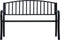 vidaXL - Tuinbank - 125 - cm - staal - zwart