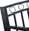 vidaXL - Tuinbank - 125 - cm - staal - zwart