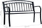 vidaXL - Tuinbank - 125 - cm - staal - zwart