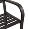 vidaXL - Tuinbank - 125 - cm - staal - zwart