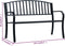 vidaXL - Tuinbank - 125 - cm - staal - zwart