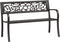 vidaXL - Tuinbank - 125 - cm - staal - zwart