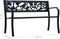 vidaXL - Tuinbank - 125 - cm - staal - zwart