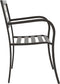 vidaXL - Tuinbank - 125 - cm - staal - zwart