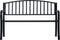 vidaXL - Tuinbank - 125 - cm - staal - zwart