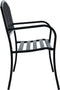 vidaXL - Tuinbank - 125 - cm - staal - zwart