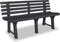 vidaXL - Tuinbank - 145,5 - cm - kunststof - antraciet