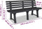 vidaXL - Tuinbank - 145,5 - cm - kunststof - antraciet