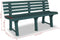 vidaXL - Tuinbank - 145,5 - cm - kunststof - groen