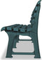 vidaXL - Tuinbank - 145,5 - cm - kunststof - groen