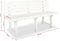 vidaXL - Tuinbank - 145,5 - cm - kunststof - wit