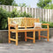 vidaXL - Tuinbank - 149,5x60x90 - cm - massief - teakhout