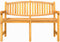 vidaXL - Tuinbank - 149,5x60x90 - cm - massief - teakhout