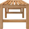 vidaXL - Tuinbank - 150 - cm - massief - teakhout