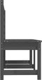 vidaXL - Tuinbank - 157,5 - cm - massief - grenenhout - grijs