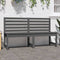 vidaXL - Tuinbank - 157,5 - cm - massief - grenenhout - grijs