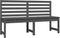 vidaXL - Tuinbank - 157,5 - cm - massief - grenenhout - grijs