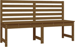 vidaXL - Tuinbank - 157,5 - cm - massief - grenenhout - honingbruin