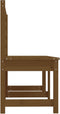 vidaXL - Tuinbank - 157,5 - cm - massief - grenenhout - honingbruin