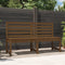 vidaXL - Tuinbank - 157,5 - cm - massief - grenenhout - honingbruin