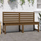 vidaXL - Tuinbank - 157,5 - cm - massief - grenenhout - honingbruin