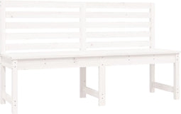 vidaXL - Tuinbank - 157,5 - cm - massief - grenenhout - wit