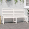 vidaXL - Tuinbank - 157,5 - cm - massief - grenenhout - wit