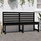 vidaXL - Tuinbank - 157,5 - cm - massief - grenenhout - zwart