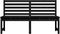 vidaXL - Tuinbank - 157,5 - cm - massief - grenenhout - zwart